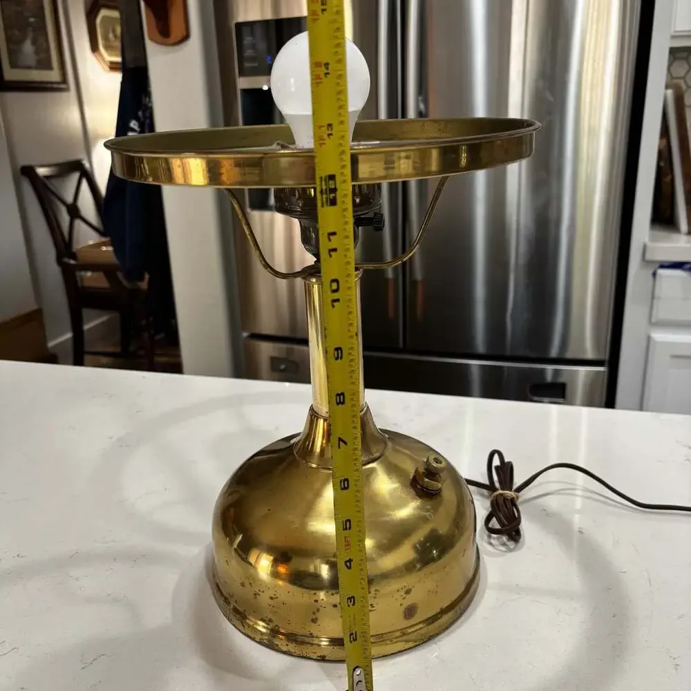 Vintage Coleman Model 100 Gas Lantern Converted to Electric Table Lamp